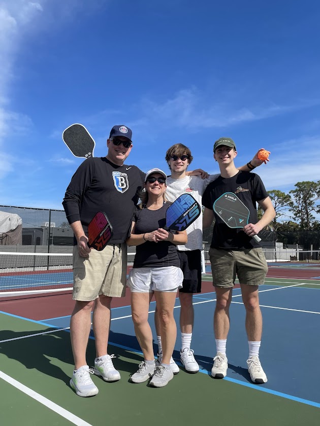 Marisa playing pickleball